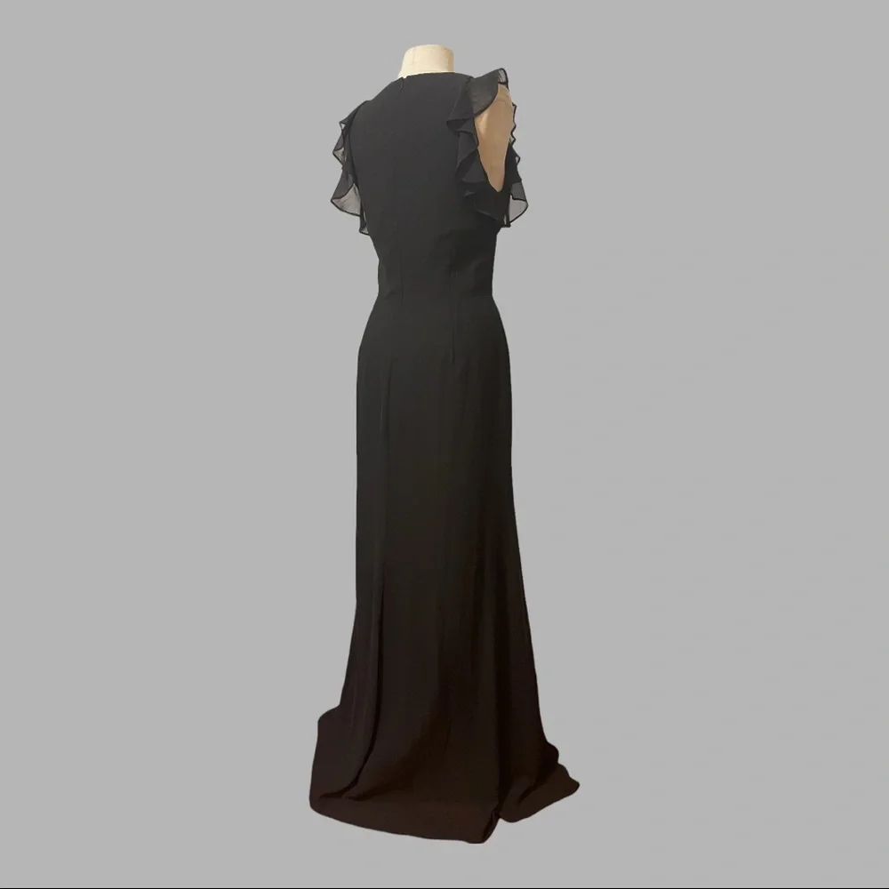 Hayley Paige Occasions black chiffon- 5863 - Picture 6 of 12
